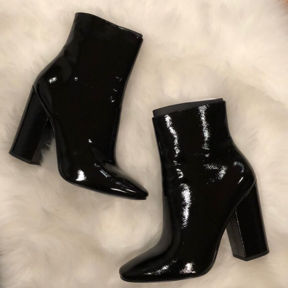 Kendal + kylie patent leather boots